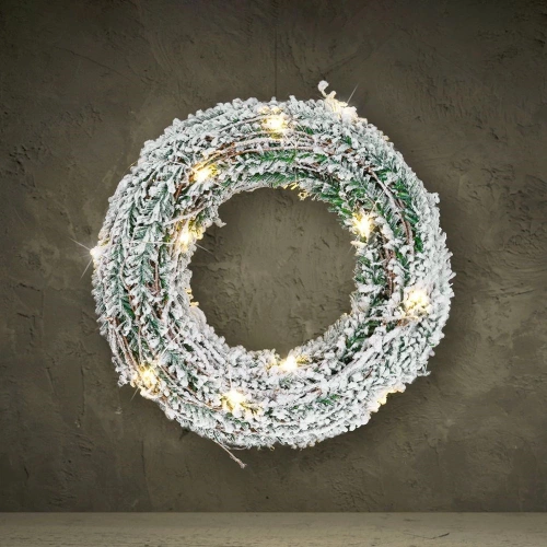 Stroik świąteczny świecący 30 LED 40 cm