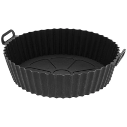 Wkład do frytkownicy Air Fryer beztłuszczowej silikonowy czarny 20,5 cm