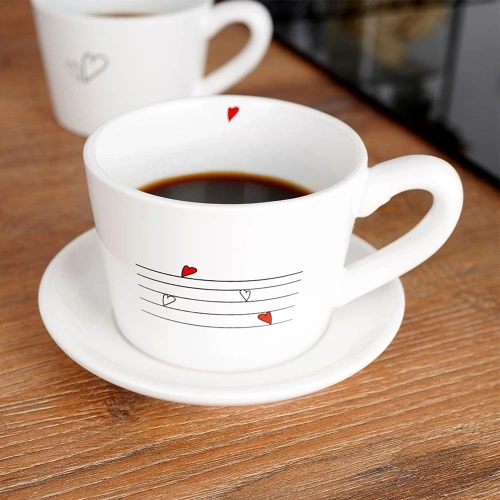 Kubki ceramiczne SERCE 210 ml 2 szt.