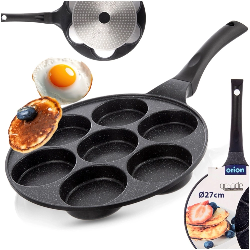 Patelnia do jajek granitowa 7 otworów GRANDE 27 cm