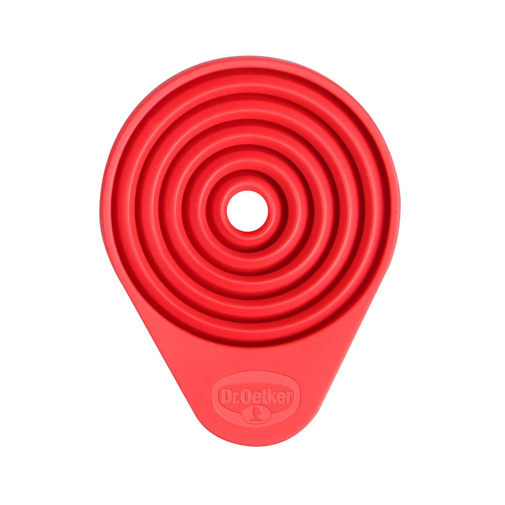 Składany lejek Flexxibel – idealny pomocnik w kuchni silikonowy z elastycznym wylotem Dr. Oetker