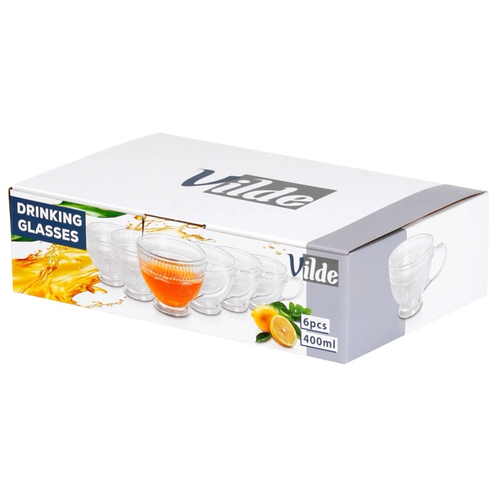 Szklanki do kawy i herbaty 400 ml 6 szt.