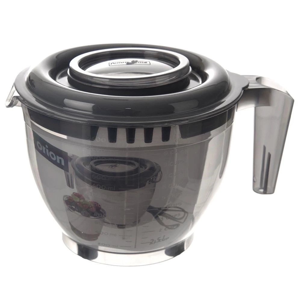 Miska kuchenna do miksowania z pokrywką miarka GREY 2,5 l
