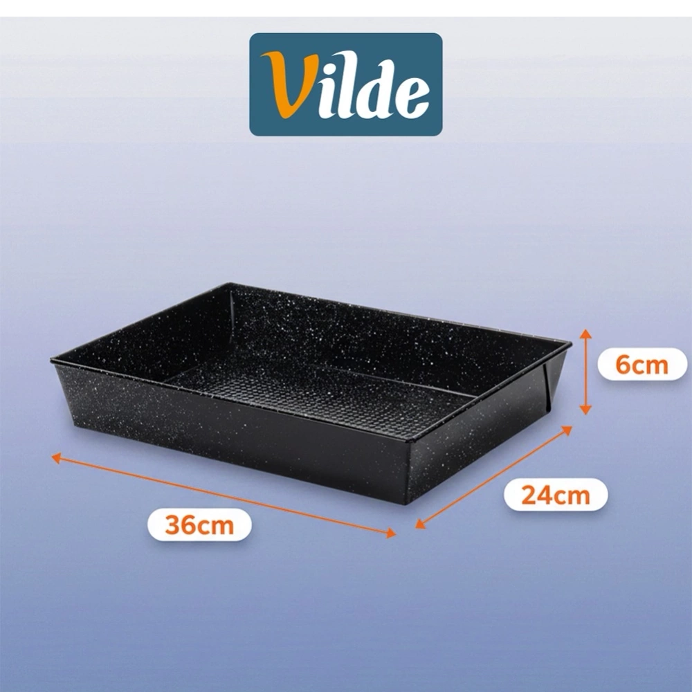 Forma do pieczenia granitowa 36x24x6 cm