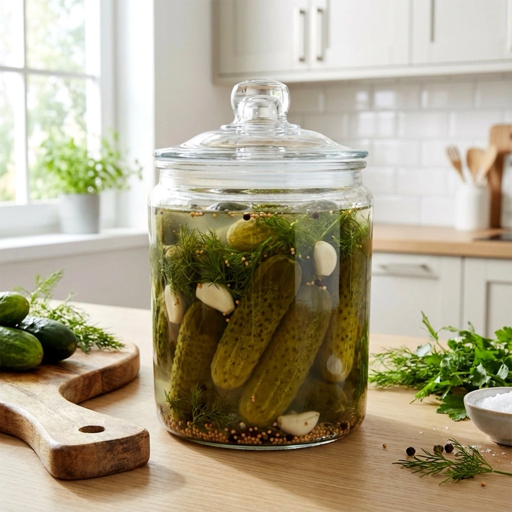 Pojemnik szklany z pokrywką i uszczelką 6 l