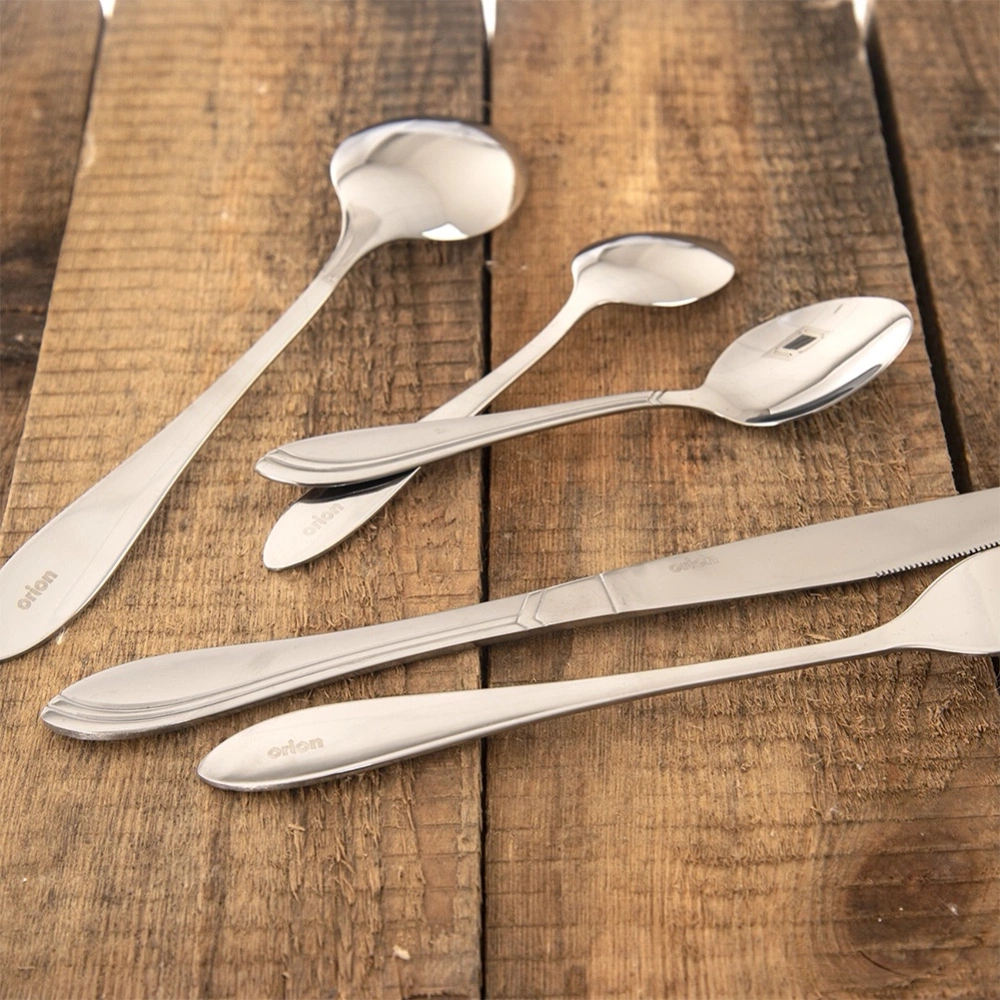 Zestaw sztućców stalowy dla 6 osób 24 el.