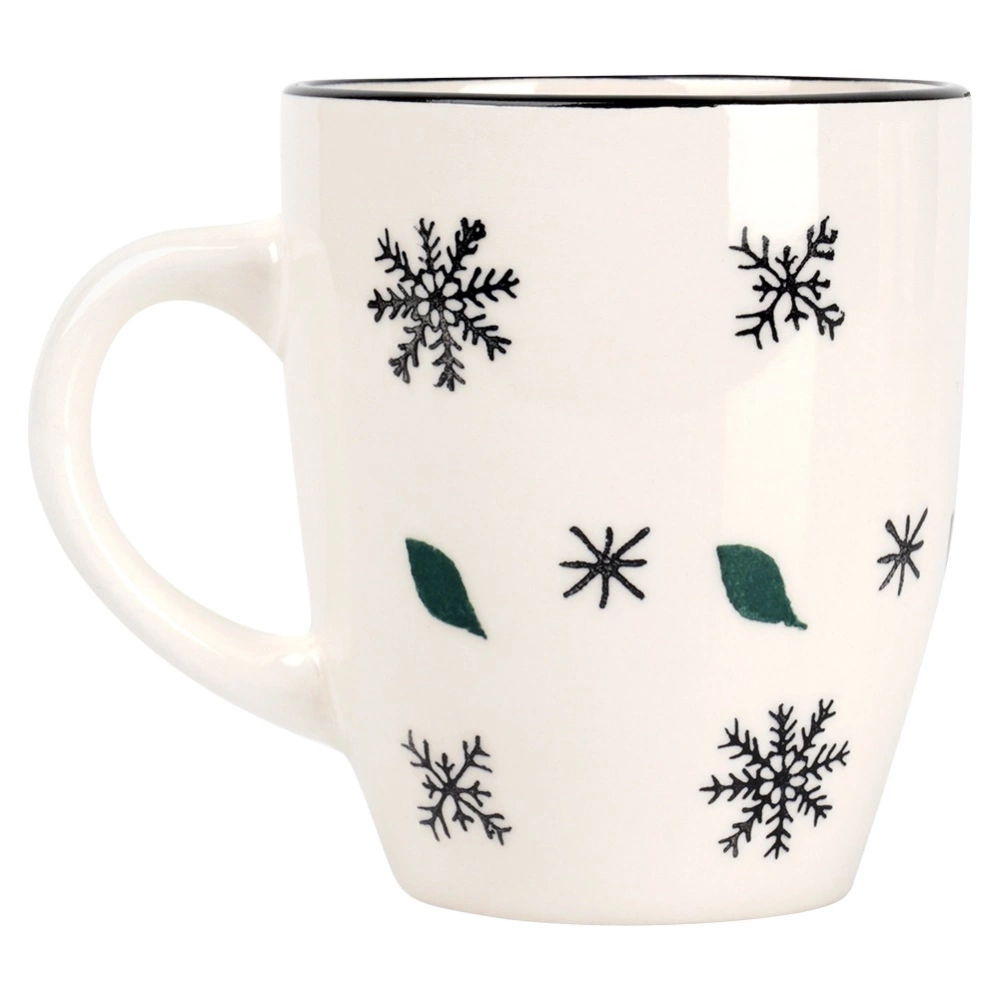 Kubek ceramiczny płatki śniegu 350 ml