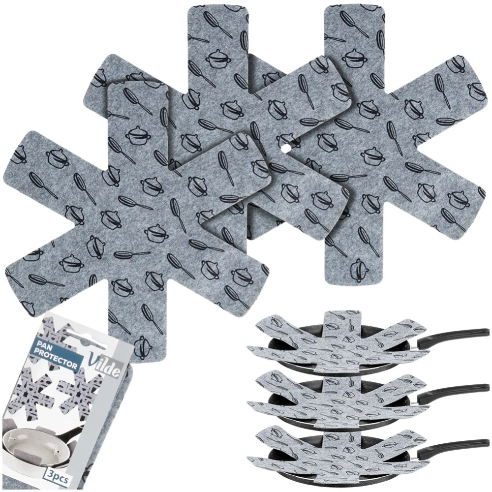 Przekładki ochronne do patelni filcowe 38 cm 3 szt.