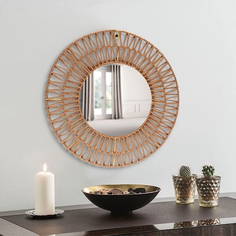 Lustro ścienne papierowe okrągłe 45 cm
