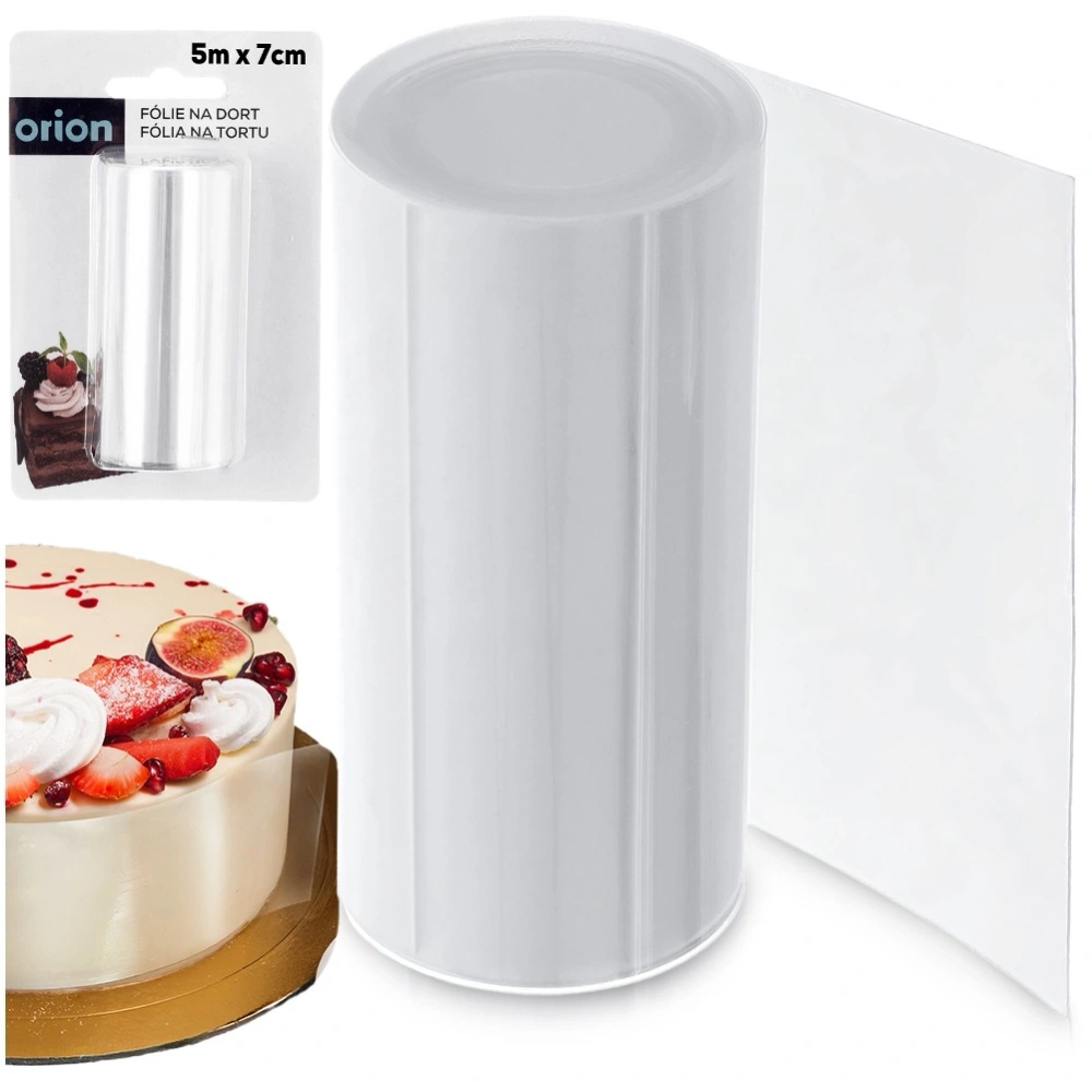 Folia rantowa do tortu cukiernicza 7 cm / 5 m