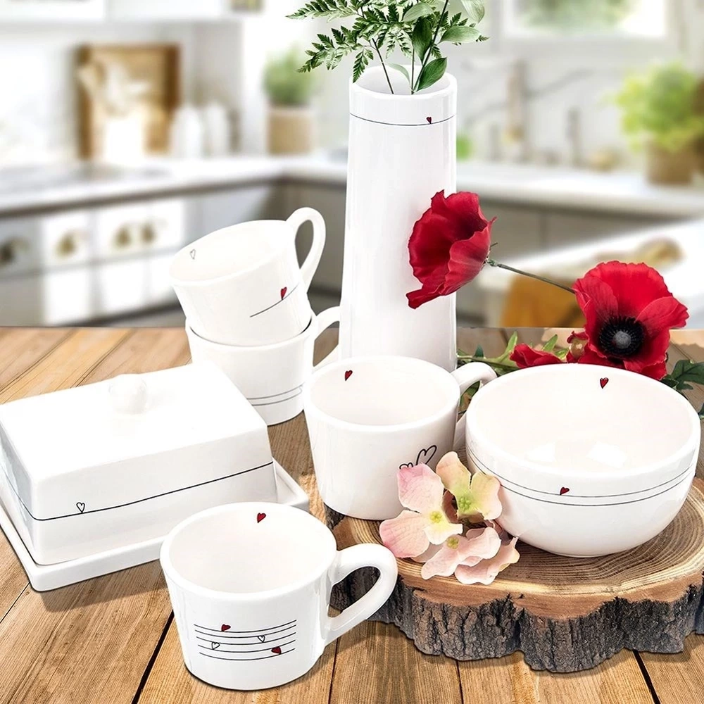 Kubki ceramiczne SERCE 210 ml 2 szt.