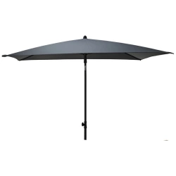Parasol ogrodowy szary regulowany 125x200 cm