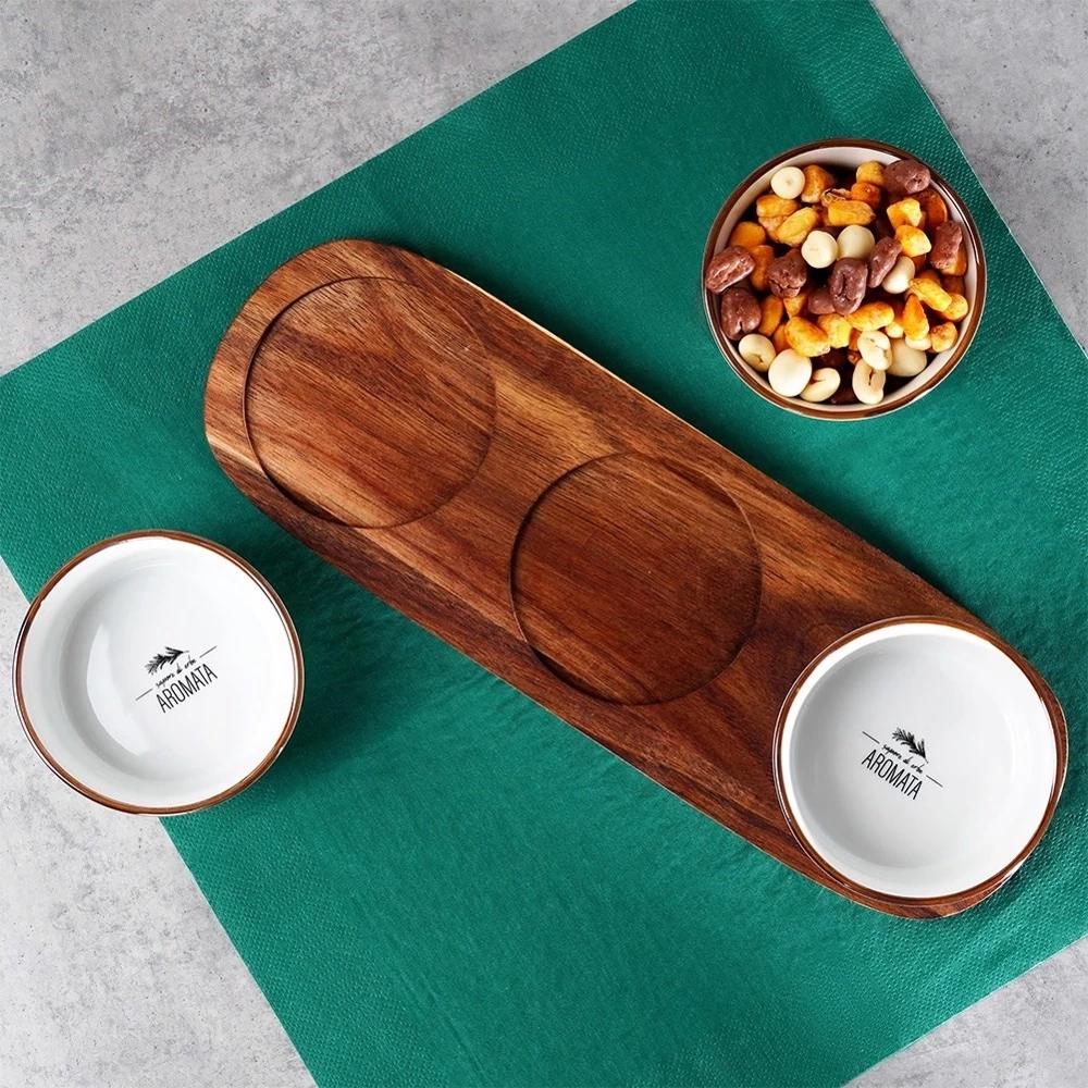 Miseczki na przekąski ceramiczne 30 cm 4 el.