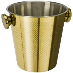 Wiaderko do lodu stalowe złote 4,5 l
