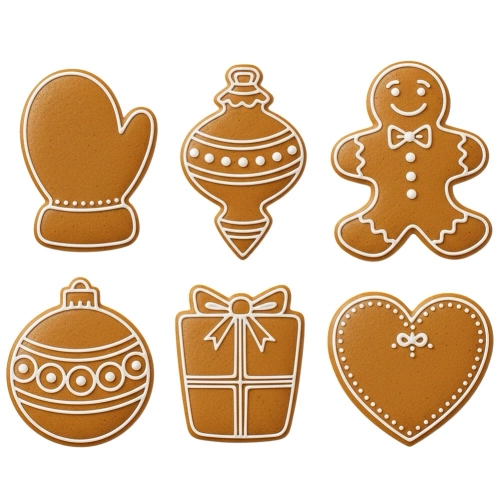 Wykrawacze do ciastek stalowe 6 szt.