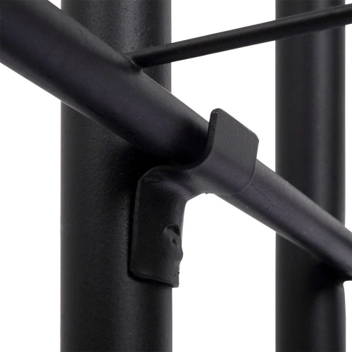 Kwietnik metalowy czarny 7-poziomowy 126 cm