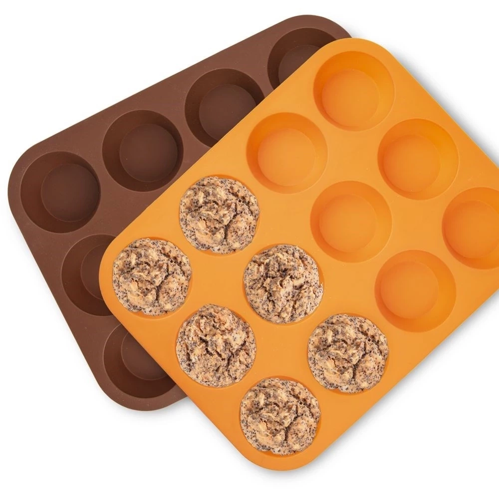 Forma do muffinek silikonowa brązowa SILLINIE