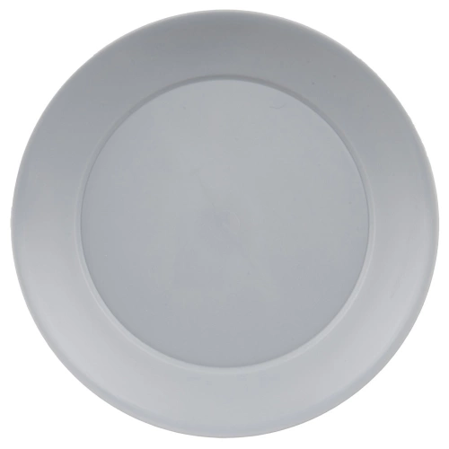 Talerze obiadowe płytkie plastikowe szare SANDY 23,5 cm 6 szt.