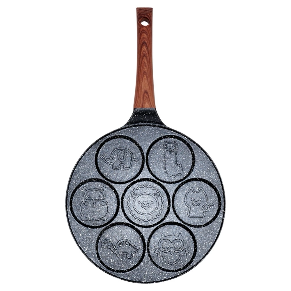 Patelnia do jajek granitowa 7 otworów BLACK&WOOD 26 cm