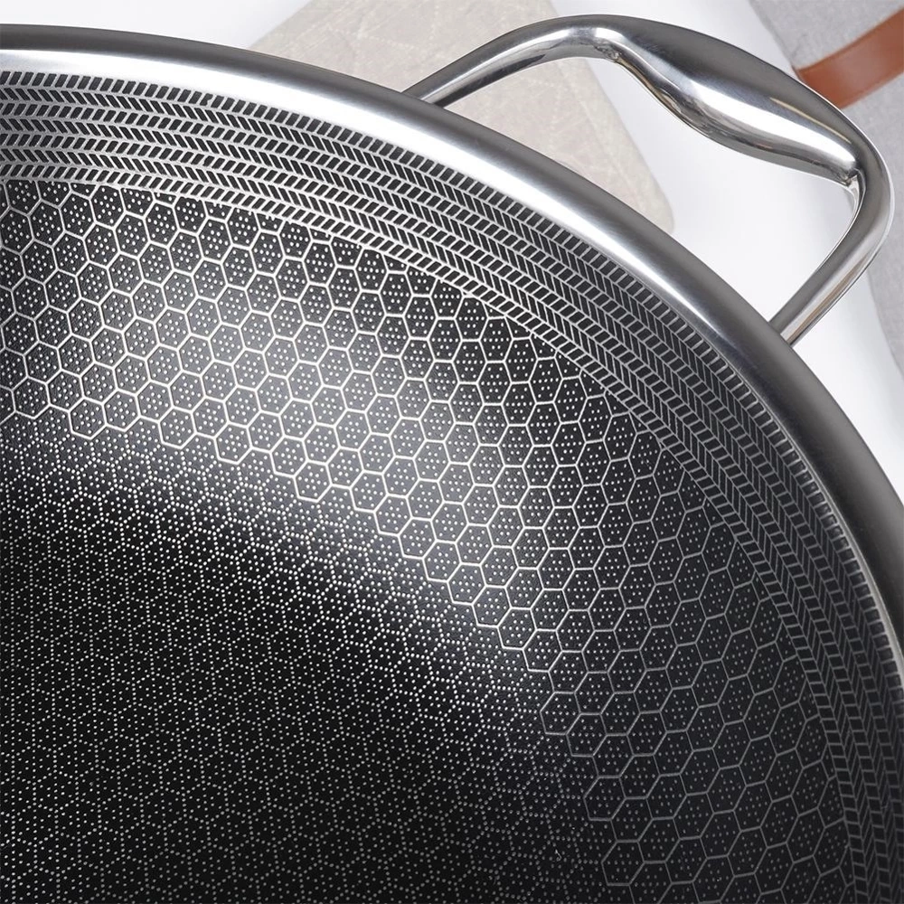 Patelnia wok stalowa nieprzywierająca COOKCELL 28 cm