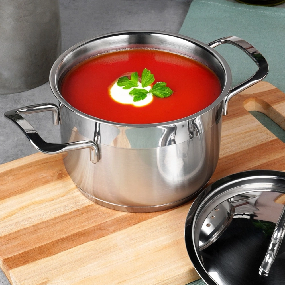 Garnek stalowy z pokrywką ANETT 14 cm, 1,5 l