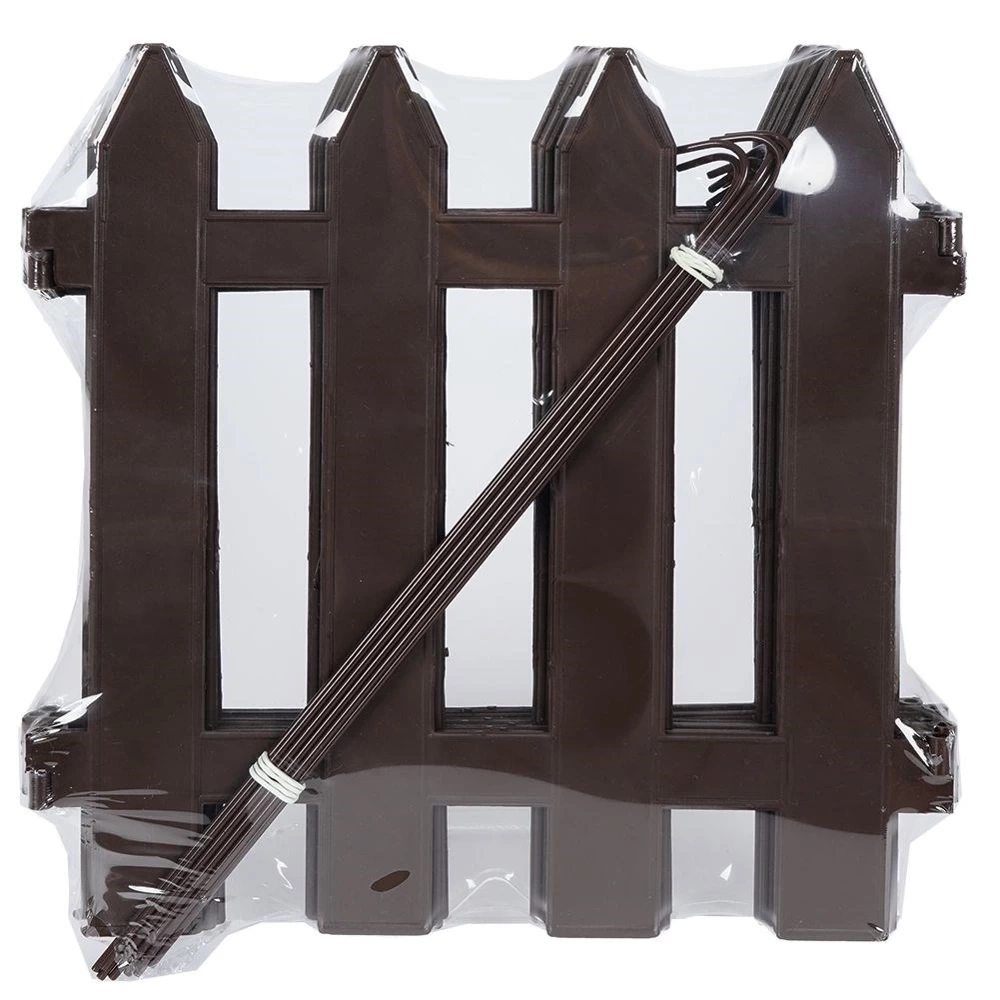 Płotek ogrodowy brązowy 30x30 cm 10 szt.