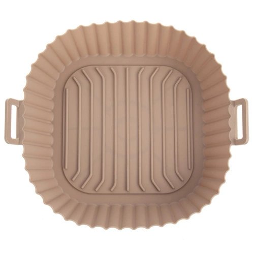 Wkład do frytkownicy Air Fryer beztłuszczowej silikonowy beżowy 22 cm