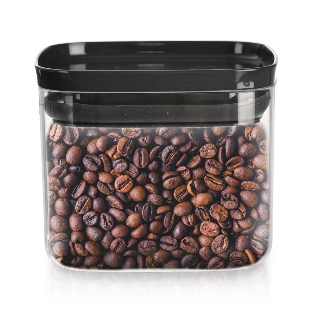 Pojemnik na produkty sypkie z pokrywką i uszczelką kwadratowy 700 ml