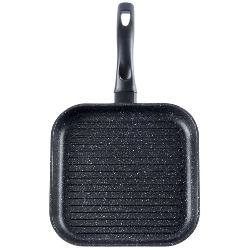 Patelnia do grillowania granitowa kwadratowa GRANDE 26x26 cm