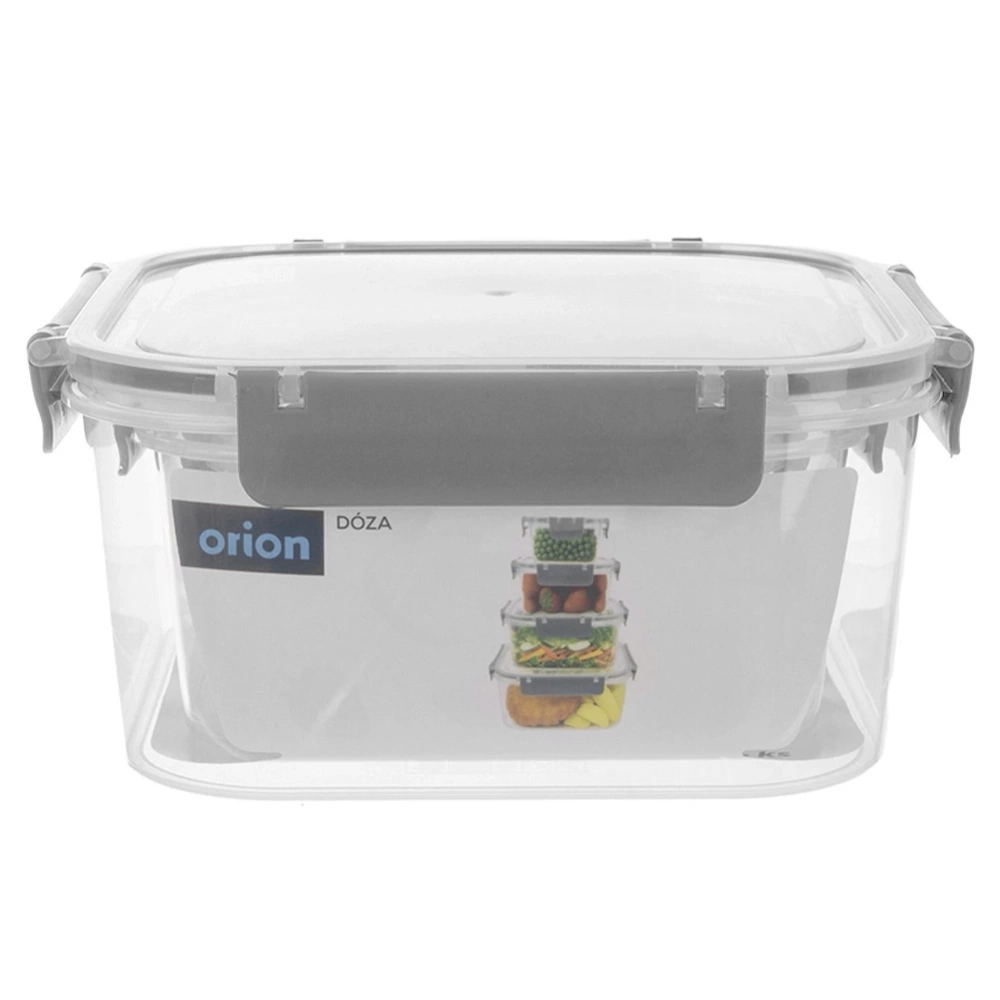 Pojemniki na żywność z pokrywką i uszczelką 4 szt.