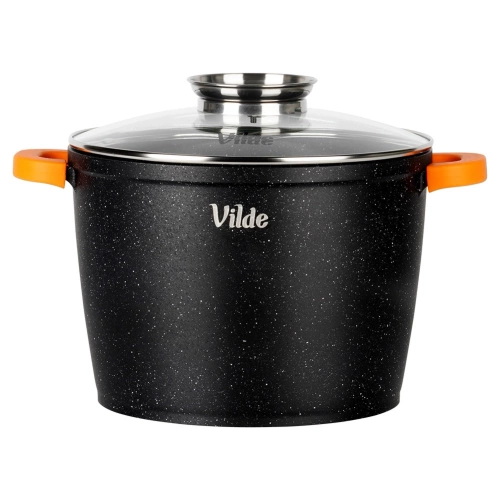 Garnek granitowy ze szklaną pokrywką TERRUNA AROMA 24 cm, 6,7 l