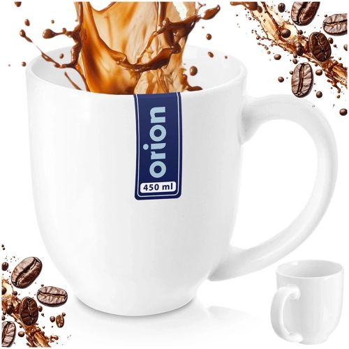 Kubek porcelanowy biały MONA 450 ml