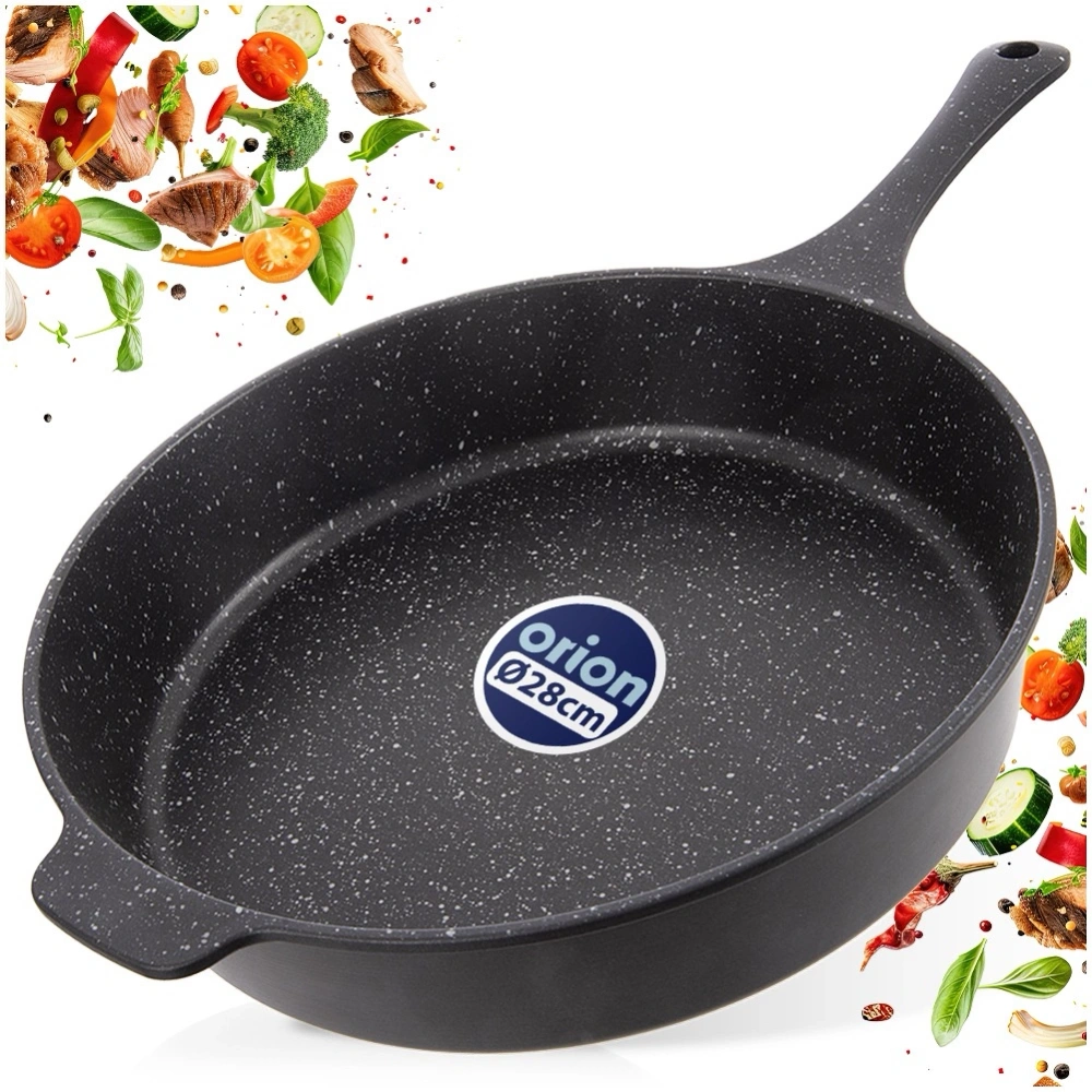 Patelnia granitowa głęboka GRANDE 28 cm, 3 l