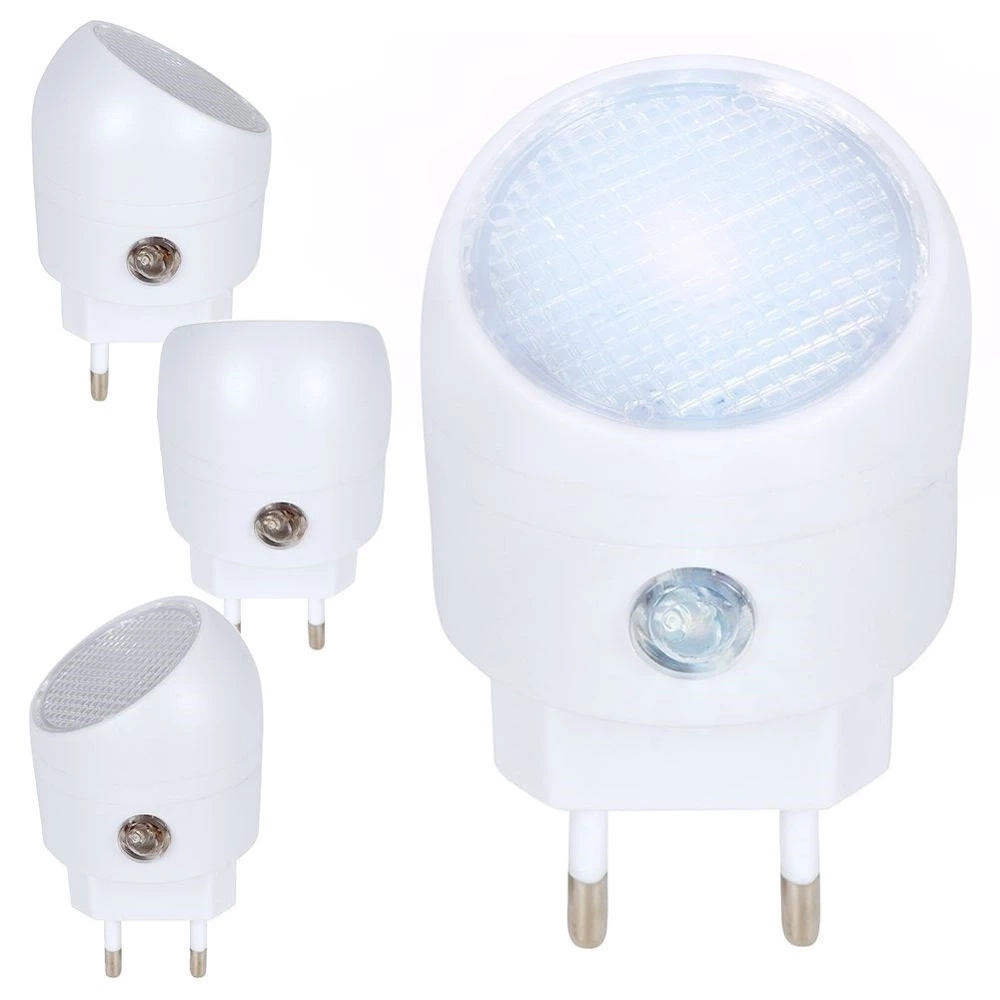 Lampka nocna LED do kontaktu z czujnikiem zmierzchu biała