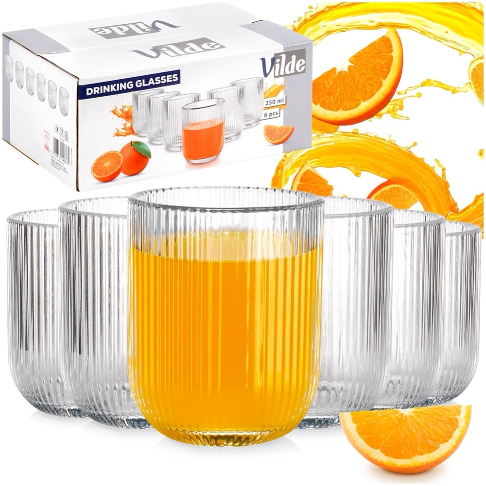 Szklanki 250 ml 6 szt.