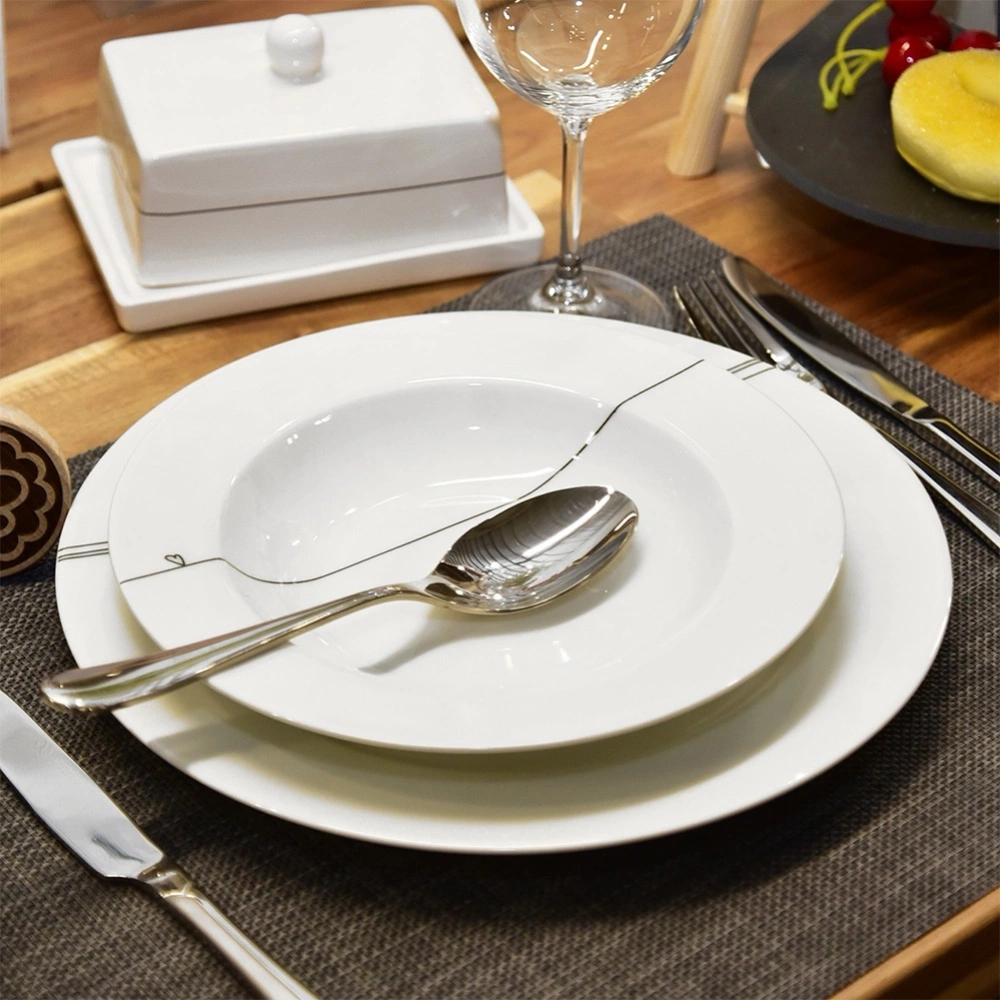 Zestaw sztućców stalowy dla 6 osób 24 el.