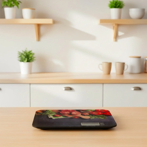 Waga kuchenna szklana elektroniczna płaska 20 kg