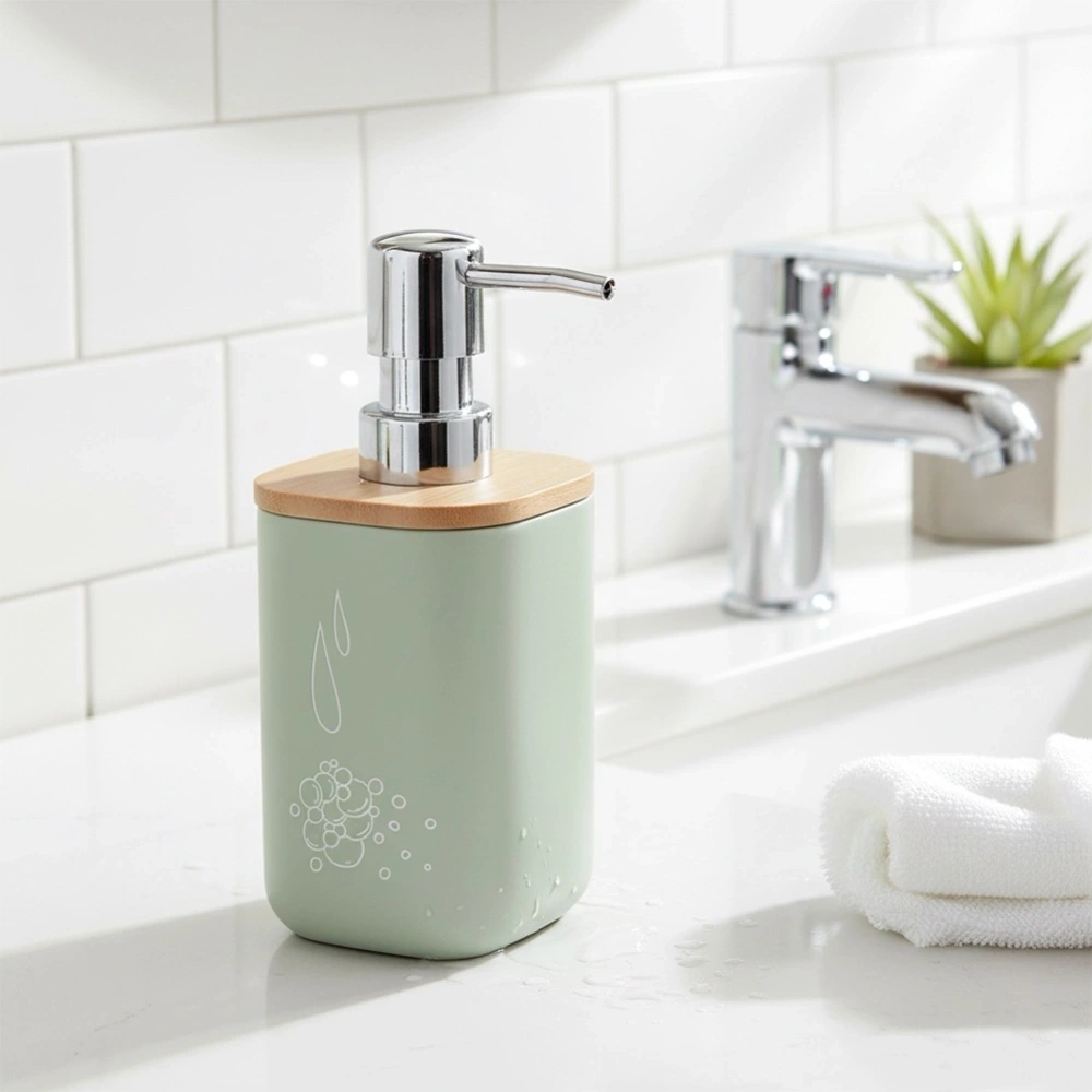 Dozownik do mydła zielony GREENISH 350 ml