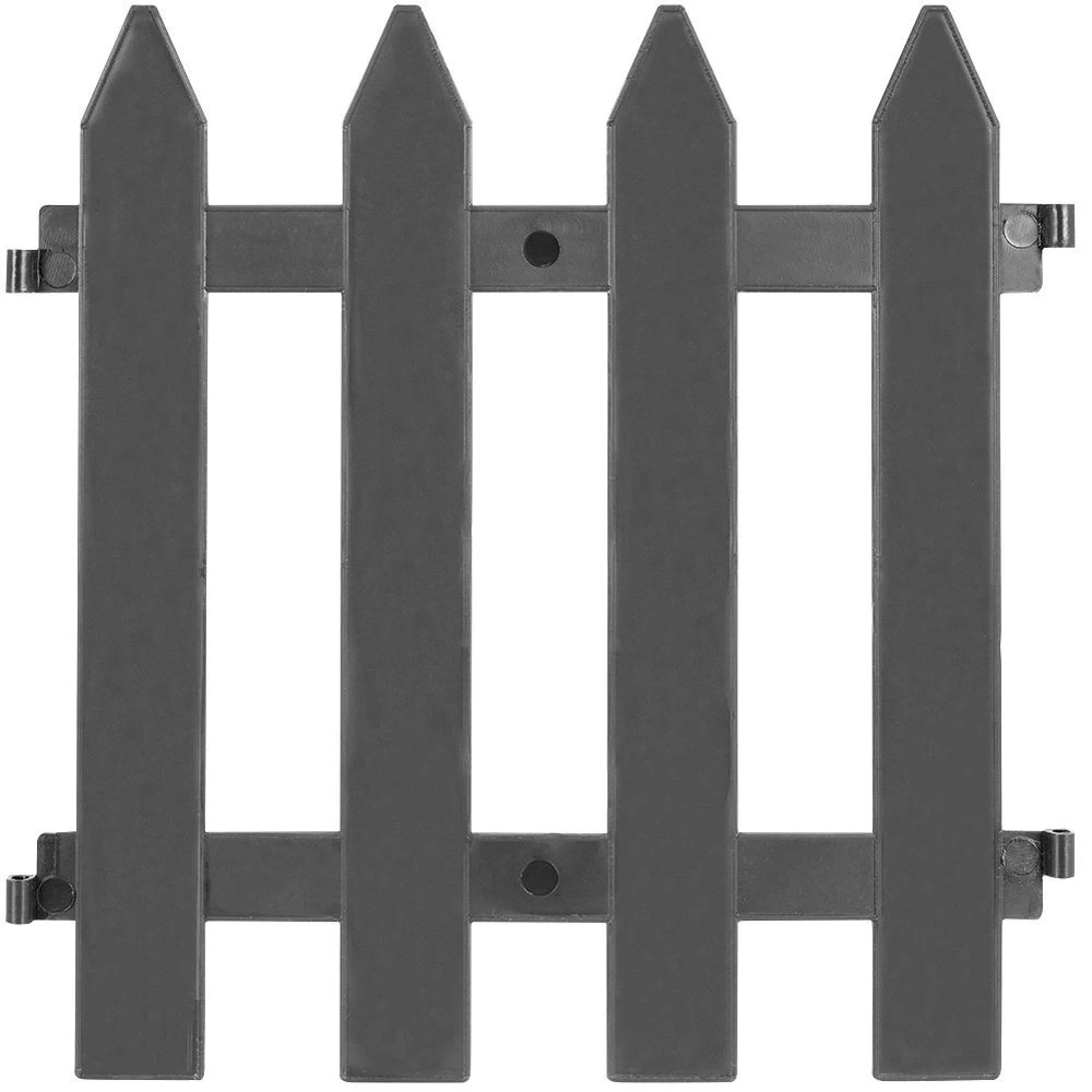 Płotek ogrodowy grafitowy 30x30 cm 10 szt.