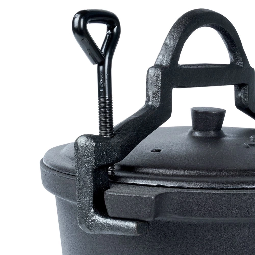 Kociołek żeliwny emaliowany na nóżkach z pokrywką CAST LINE 10 l