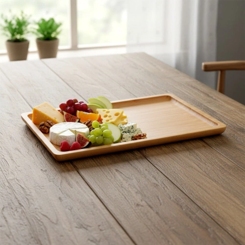 Taca do serwowania bambusowa 33x23 cm