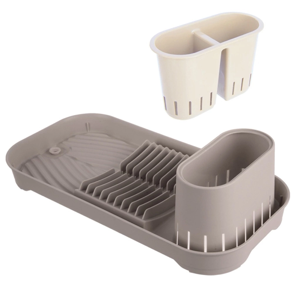 Suszarka na naczynia brązowa 39x19,5x11 cm