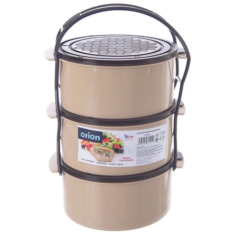 Menażka obiadowa plastikowa 3-poziomowa 3x1,5 l