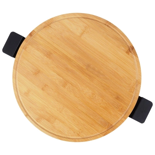 Deska do serwowania obrotowa bambusowa 39,5 cm