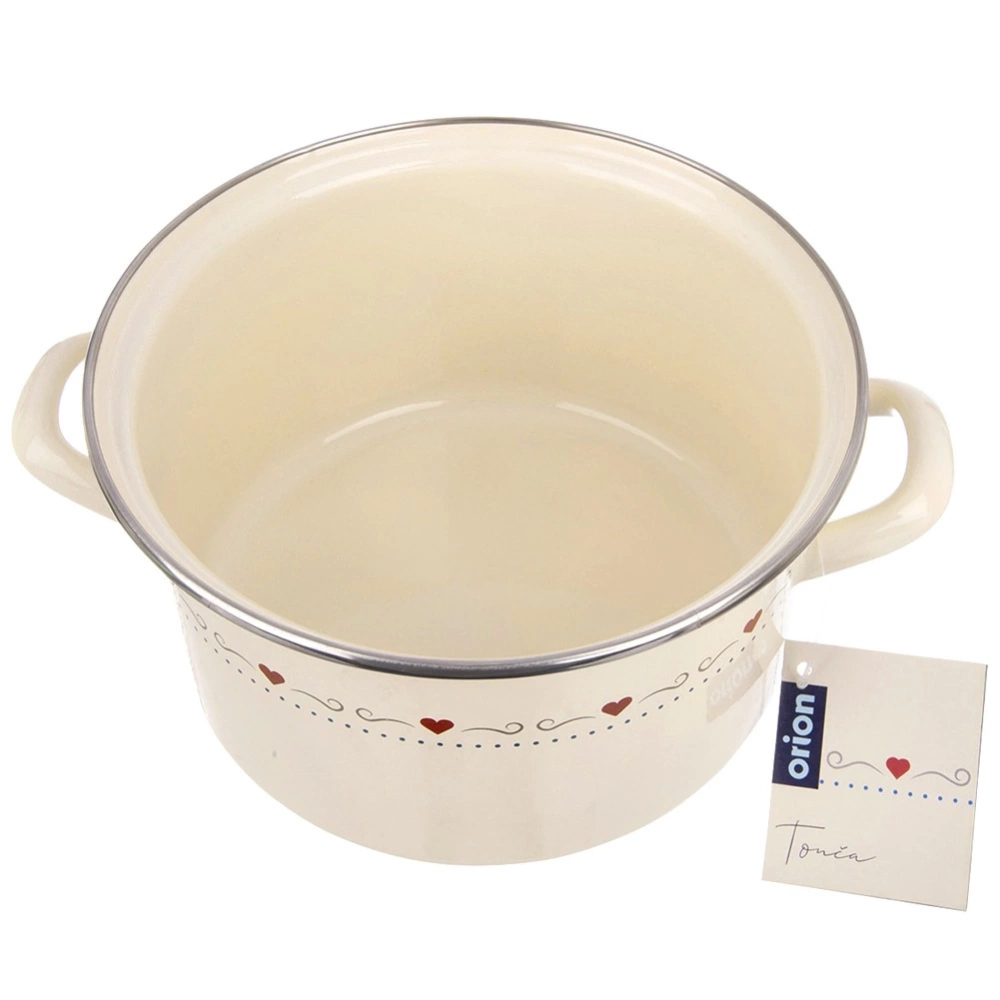 Garnek emaliowany kremowy TONCA 22 cm, 4 l