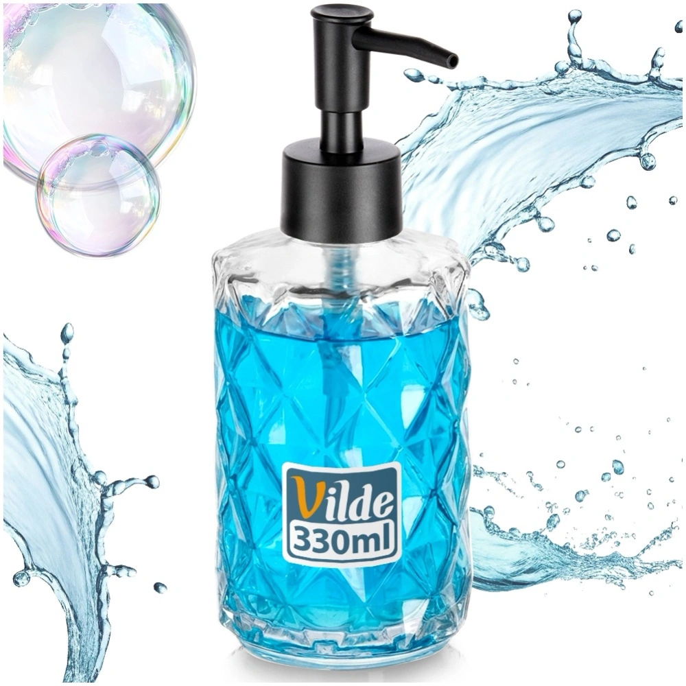 Dozownik do mydła szklany 330 ml