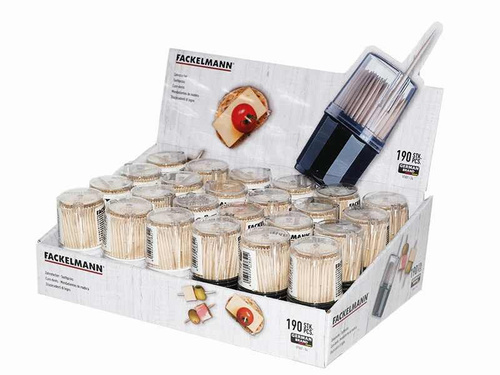 Wykałaczki drewniane patyczki do koreczków 6,5 cm FACKELMANN 57651