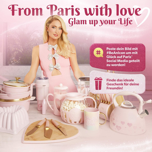 Różowy kubek 1L Paris Hilton Różowy kubek 1L Paris Hilton Termosowy kubek na wynos  – do każdego napoju