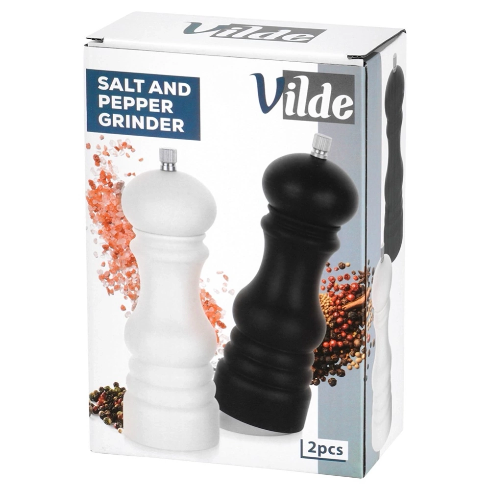 Młynek do pieprzu i soli 18 cm 2 szt.