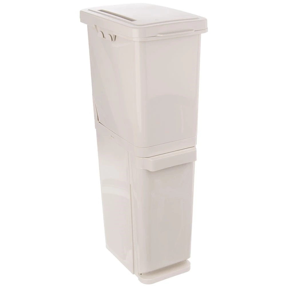 Kosz do segregacji odpadów plastikowy 2x17,5 l